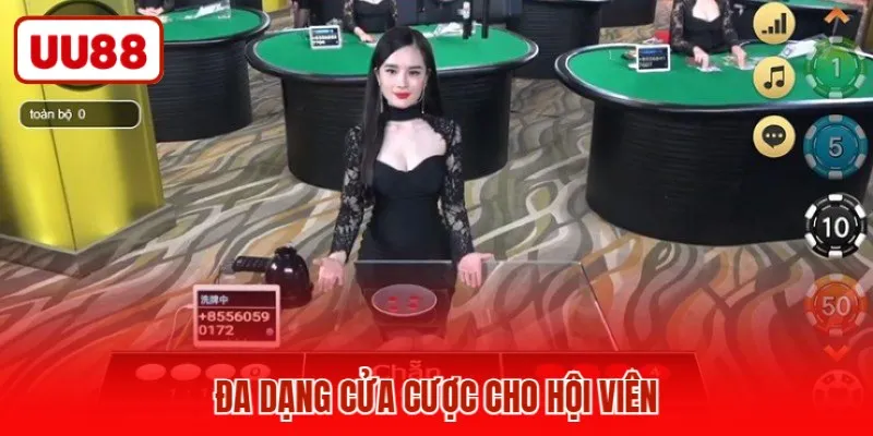 Đa dạng cửa cược cho hội viên