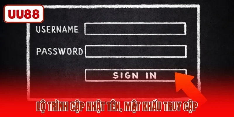 Lộ trình cập nhật tên, mật khẩu truy cập