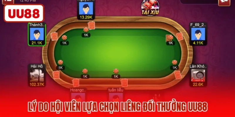 Lý do hội viên lựa chọn liêng đổi thưởng UU88