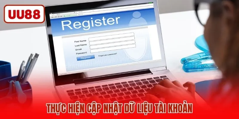 Thực hiện cập nhật dữ liệu tài khoản